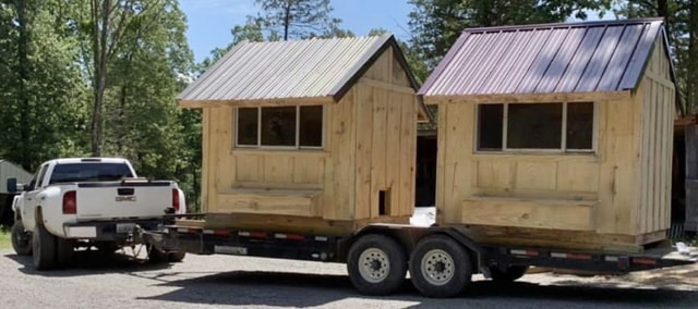 ANOTHER DAY, ANOTHER DELIVERY -Chris Cox has a profitable home business building sheds
