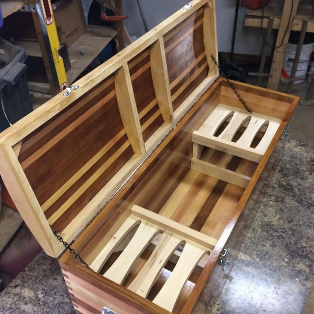 Inside Mike's Axe Box