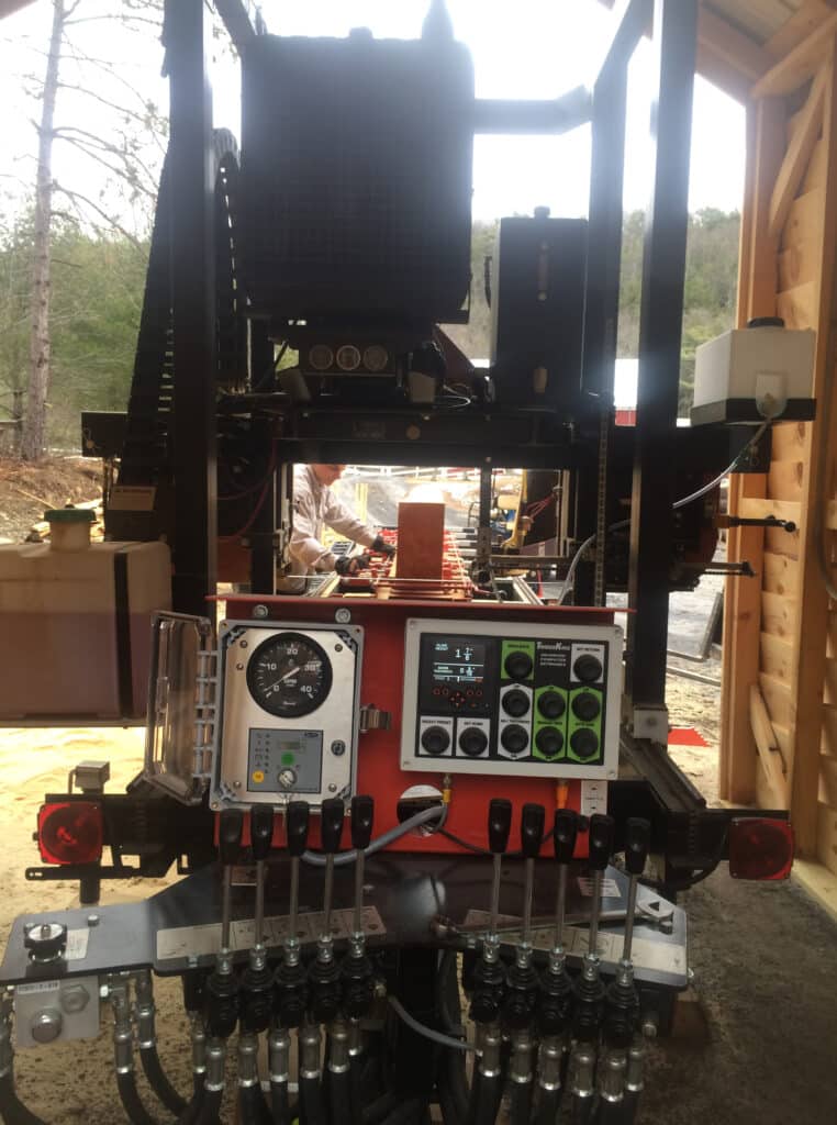 John's got precise control from the stationary operator command post.