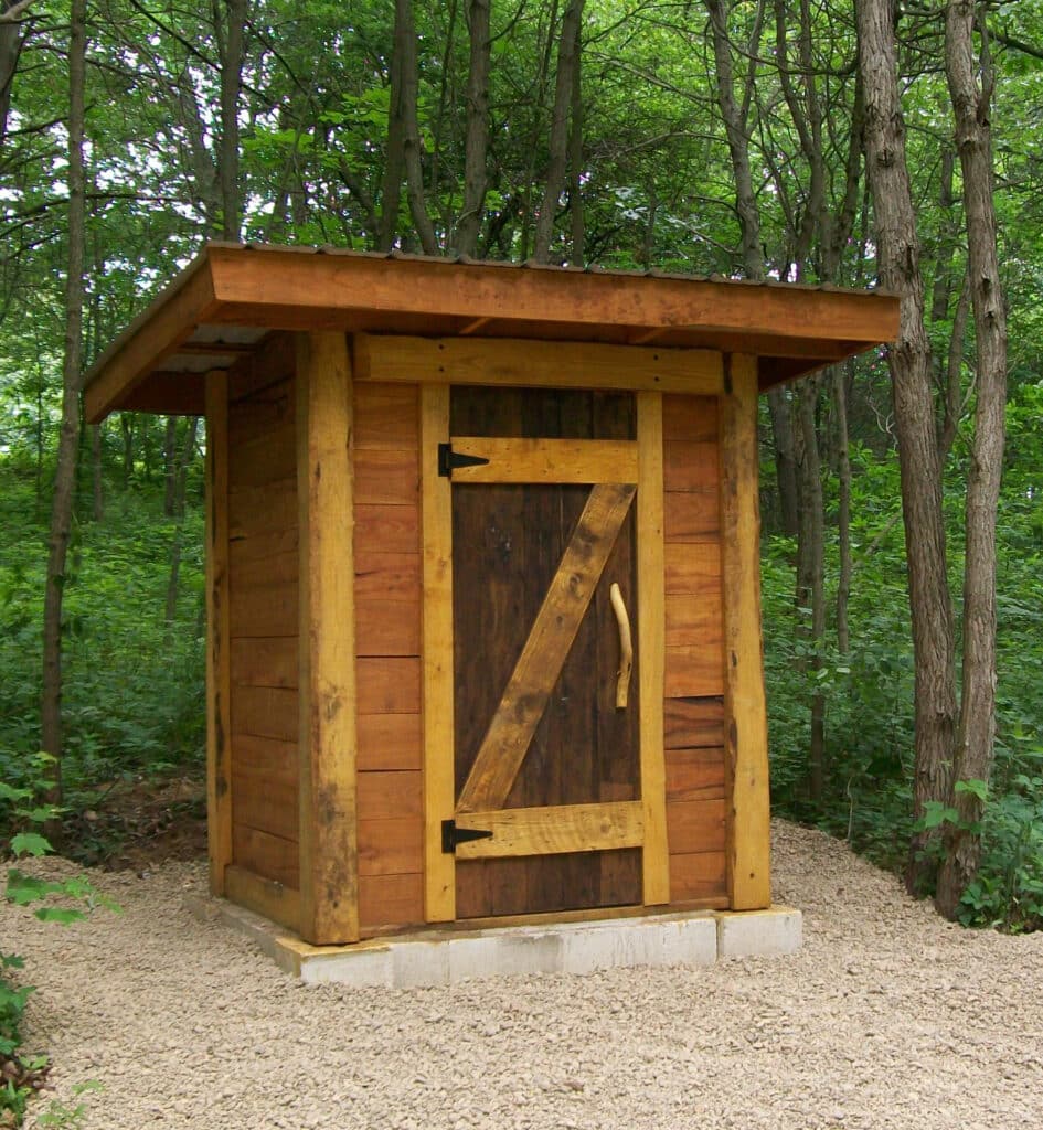 Call it the john, the one-holer, the reading room, the privet, the back shack, or whatever you choose...at Tim's place, it's the outhouse