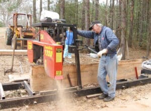 Russell's dad loved running his TimberKing sawmill