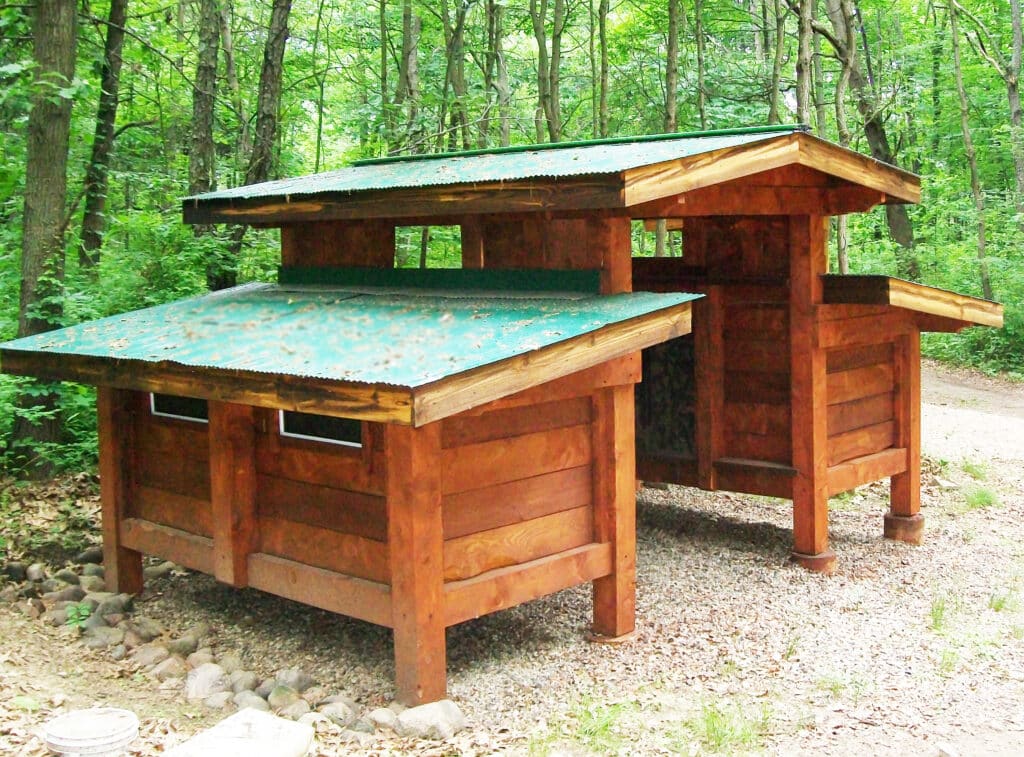 Hikers and kayakers can enjoy no-fee camping in rustic bunkhouses, by reservation, courtesy of Tim McCormick