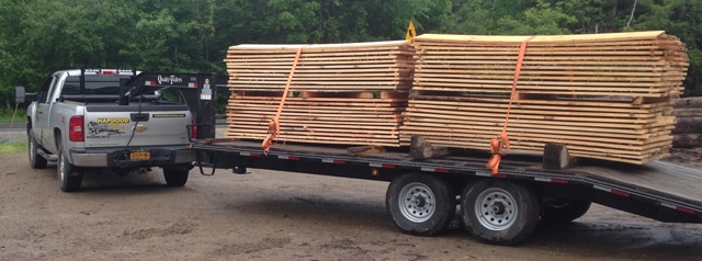 Lumber delivery from Hapgood Forest Industries