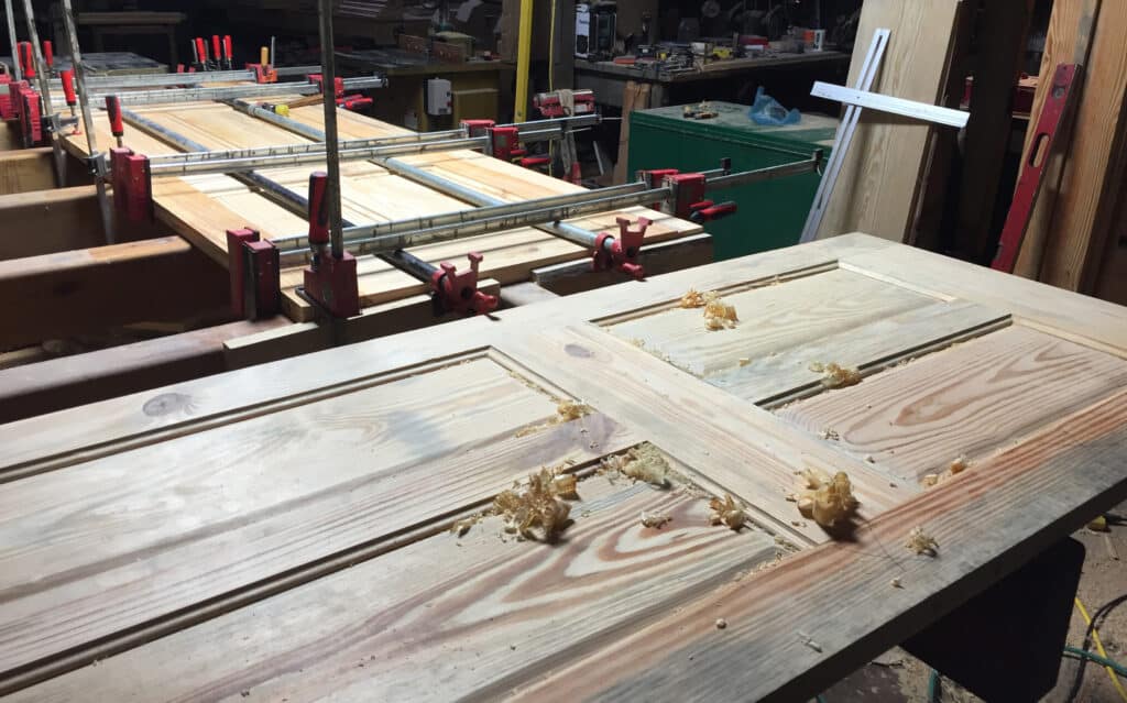 Handmade interior doors — another outstanding example of craftsmanship by Adam Scardamalia