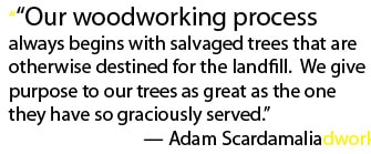 our woodworking process