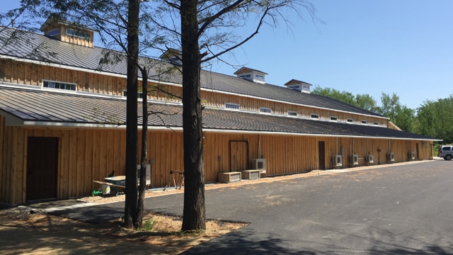 Event venue built from Fred's sawed native hemlock lumber